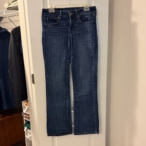 American Eagle Outfitters Dark Blue Favorite Boyfriend Stretch Jeans
